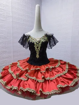 Новая Балетная юбка Профессиональные классические костюмы-пачки для Блинов