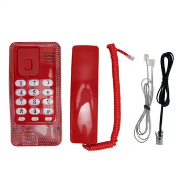 KXT-438 Настенный Проводной телефон с ретрансляцией Водонепроницаемый Пылезащитный настенный телефон в стиле ретро с телефонной трубкой для дома, отеля, офиса, банка