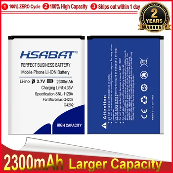 Аккумулятор HSABAT 0 циклов 2300 мАч для Micromax Q4202 для замены высококачественного аккумулятора мобильного телефона
