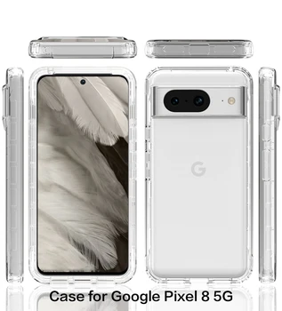 Чехол для телефона для Google Pixel 8 5G на заказ Модные Экологически Чистые Прозрачные Водонепроницаемые Ударопрочные чехлы для телефонов из ТПУ + ПК