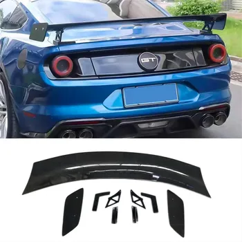 Для Ford Mustang Спойлер Из Углеродного Волокна FRP Неокрашенный Задний Спойлер На Крыше Крыло Губа Багажника Крышка Багажника Автомобиля GT500 Для Укладки 2015-2021