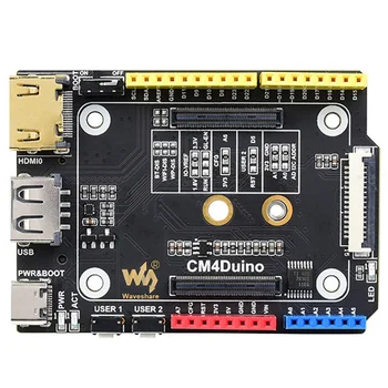 Waveshare для платы расширения Raspberry Pi CM4 Duino, совместимой с интерфейсом HD USB M.2, поддерживает экологическую систему Arduino.