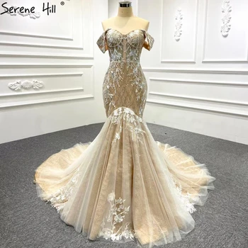 Элегантное винтажное свадебное платье-русалка Serene Hill Sweetheart с открытыми плечами 2023, сексуальное модное роскошное свадебное платье CHM66349