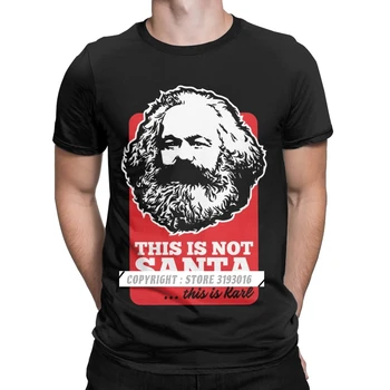 Новинка, Это не Санта, Это Карл, футболки для мужчин, футболки Harajuku, коммунизм, марксизм, социализм, Рождество