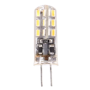 G4 светодиодная точечная лампа 1,5 Вт 24 SMD 3014 теплый белый 12 В постоянного тока