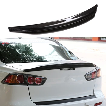 Спойлер заднего крыла багажника из углеродного волокна Duckbill для Mitsubishi Lancer EX 2009-2015