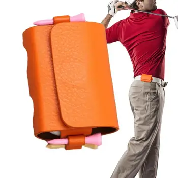 Сумка для хранения мячей для гольфа из искусственной кожи, сумка для гольфа, портативный поясной держатель для гольфа, сумка для мини-мячей для гольфа, поясная сумка для гольфа