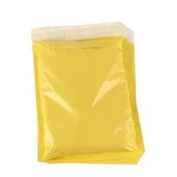 100шт желтая курьерская сумка Экспресс-конверт Сумки для хранения Почтовые пакеты Самоклеящаяся полиэтиленовая упаковка
