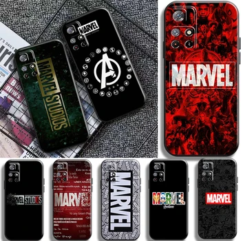 Чехол Для Телефона С Логотипом Marvel Avengers Для Xiaomi Redmi Note 11 10 9 11T 11S 10S 10T 9S Pro 5G Redmi 10 9 9T 9A 9AT 9C Задняя Крышка Funda