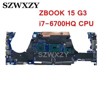 Восстановленная Материнская плата для ноутбука HP ZBOOK 15 G3 842416-601 840931-601 840931-001 LA-C401P DDR4 С процессором i7-6700HQ