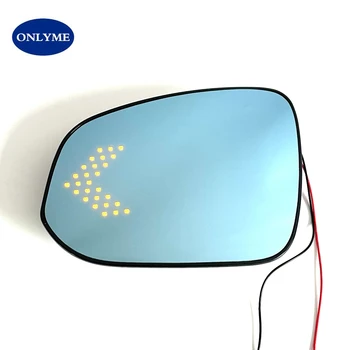 Автомобильное выпуклое синее зеркальное стекло с подогревом и поворотником, светодиодная угловая подсветка для toyota sienna 2021 2022