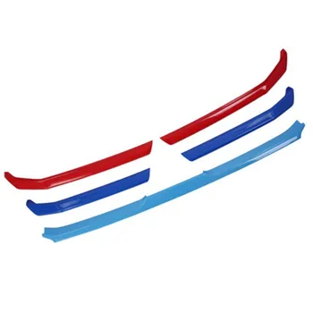 Трехцветная передняя решетка из АБС-пластика вокруг отделки гоночных решеток для Mitsubishi Eclipse Cross 2018-2020 Для стайлинга автомобилей