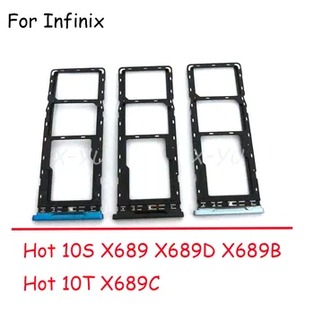 Для Infinix Hot 10S 10T X689 X689C X689B X689D Лоток Для sim-карт Держатель Устройства Чтения Карт SD Слот Адаптер