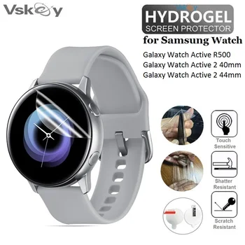 10шт ТПУ гидрогелевая мягкая защитная пленка Samsung Galaxy Watch Active 2 40 мм 44 мм Круглая защитная пленка для смарт-часов