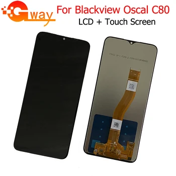 Замена передней стеклянной панели с сенсорным экраном BLACKVIEW OSCAL C80 на 6,5 дюймов Для ремонта OSCAL C80 LCD