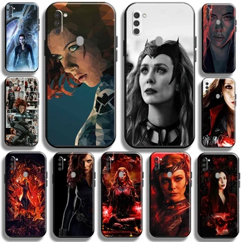 Чехол для телефона Marvel Scarlet Witch Black Widow Samsung Galaxy M11 Shell funda Задняя мягкая крышка Противоударный черный полная защита