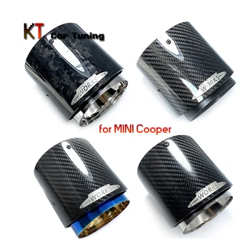 4 Типа Мини-Наконечник Глушителя Из Углеродного Волокна Подходит Для R55 R56 R57 R58 R59 R60 R61 F54 F55 F56 F57 F60 Mini Cooper 1 шт.