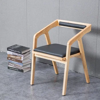 Креативный Минималистичный Деревянный стул Nordic Lounge, Офисный макияж, Удобные стулья для домашней столовой, кафе, Современная мебель для взрослых Mueblesa