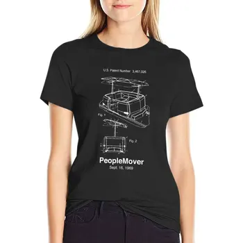 Запатентованная PeopleMover футболка People Mover, женская одежда, футболки свободного кроя для женщин