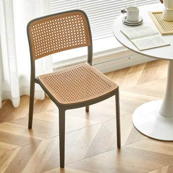 Дизайнерский Обеденный стул в скандинавском стиле, Роскошный Обеденный стул для салона на открытом воздухе, Игровая Современная Пластиковая мебель для балкона Sillas Comedores LK50CY