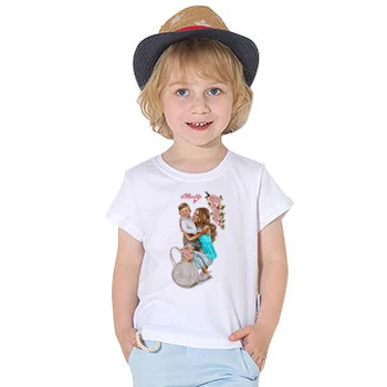 Летняя детская футболка с коротким рукавом для мальчиков и девочек, детская футболка Kawaii, одежда с принтом Супер мамы, детские белые топы с коротким рукавом
