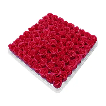 81 шт./футляр Красивая яркая подарочная коробка с искусственной ароматизированной розой, вечный цветок розы, мелкие детали, творческая атмосфера