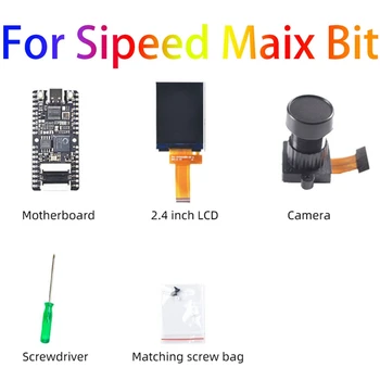 Для Sipeed Maix Bit Development Board Kit RISC-V AI + Встроенная Макетная плата LOT K210 С 2,4-дюймовым Экраном И комплектом деталей камеры