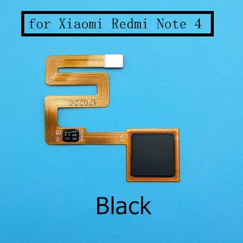 для Xiaomi Redmi Note 4 MTK Гибкий Кабель для Отпечатков Пальцев Touch ID Сенсор Клавиша Возврата Кнопка Меню Замена Гибкого Кабеля Запасные Части