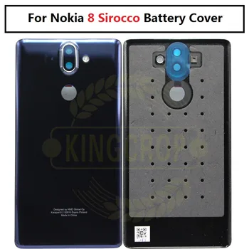 Для Nokia 8 Sirocco задняя крышка задняя крышка Батарейного отсека Задняя Дверца корпуса Для Nokia 8S Nokia8 Sirocco задняя крышка