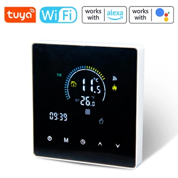Контроллер температуры Tuyas WIFI, термостат, еженедельная программируемая настройка времени температуры для Amazon Alexa и Google Home