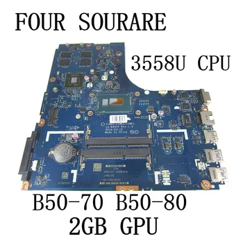 для Lenovo Ideapad B50-70 B50-80 Материнская плата ноутбука с процессором 3558U 2 ГБ R5 M230 GPU ZIWB2/ZIWB3/ZIWE1 LA-B091P Материнская плата