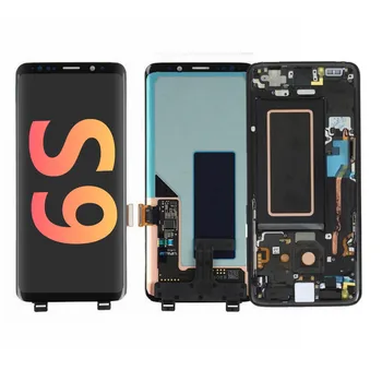 Оригинальная замена AMOLED для SAMSUNG Galaxy S9 ЖК-дисплей Сенсорный экран Дигитайзер с рамкой G960N G9600