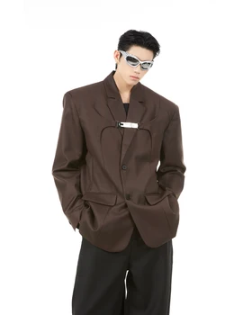 QZ07100 Модные Мужские Пальто и Куртки 2023 Взлетно-посадочной полосы Роскошный известный Бренд Европейский Дизайн вечерние стиль Мужская Одежда