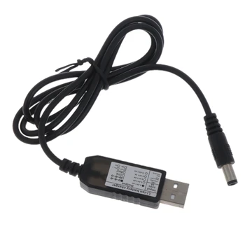Разъем питания от USB до DC 5,5x2,5 мм, разъем питания 4,2 В постоянного тока, кабель питания от USB до постоянного тока, шнур зарядного устройства для светодиодной фары
