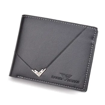 Хит продаж Новый мужской короткий кошелек Iron Edge Корейский молодежный Мужской горизонтальный кошелек Trend Card Pack Кошелек