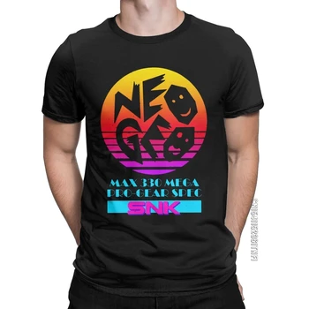 Мужские футболки Neo Geo SNK, потрясающая футболка, классическая футболка с круглым вырезом и коротким рукавом, топы из чистого хлопка для подарка