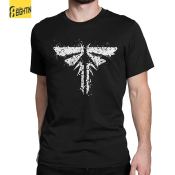 Мужские футболки Last Of Us Firefly Game Забавная футболка из чистого хлопка С коротким рукавом, футболка с круглым вырезом, Одежда в подарок