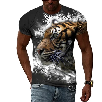 Король Леса, Элемент Тигра, Летняя Популярная мужская модная футболка с 3D принтом в стиле Харадзюку в стиле Хип-хоп С короткими рукавами