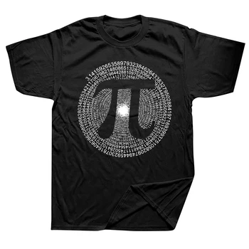 Забавные футболки с изображением числа 3,14 Пи, математических наук, уличная одежда из хлопка с графическим рисунком, подарки на день рождения с коротким рукавом, летняя стильная футболка