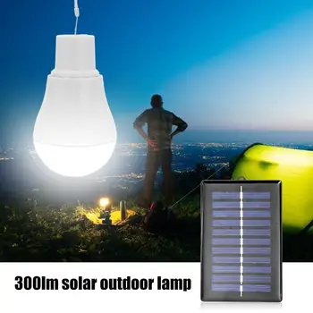 Портативная уличная лампа солнечной энергии мощностью 5 В 15 Вт 300 Лм, перезаряжаемая светодиодная лампа USB