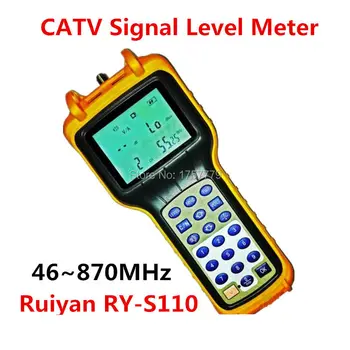 Измеритель уровня сигнала Ruiyan CATV 46 870 МГц Тестер кабельного телевидения RY-S110 Аналоговый