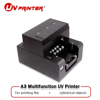 Бытовой струйный принтер формата А4 в небольшом съемном корпусе с цилиндрическим роликовым держателем для плоской и цилиндрической цветной печати