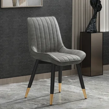 Роскошный обеденный стул в скандинавском стиле с расслабляющей Спинкой Современные Простые Обеденные стулья для макияжа Ресторан Sillas De Comedor Мебель для дома