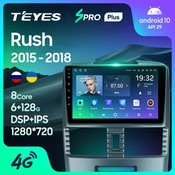 TEYES SPRO Plus Для Toyota Rush 2015-2018 С правосторонним водителем, Автомобильный Радиоприемник, Мультимедийный Видеоплеер, Навигация GPS, Android 10, Без 2din, 2 din dvd