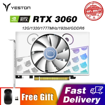 Игровая видеокарта Yeston RTX3060 12G D6 MA 12G/192 бит/GDDR6 со скоростью памяти 15 Гбит/с DP * 3 + HD Видеокарты GeForce RTX 3060 GPU NEW
