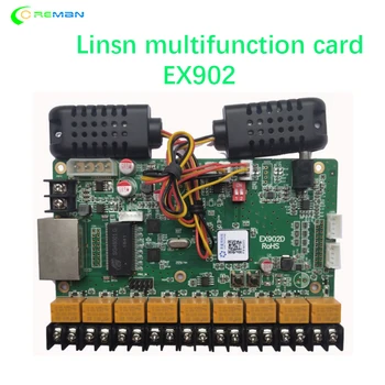 LINSN EX902 многофункциональная карта Датчик температуры Влажности Регулировка яркости RV908 RV901 TS802D TS852D