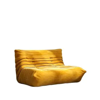 * Одноместный диван Caterpillar, диван для спальни, тканевое кожаное кресло для отдыха, одноместный диван-кресло