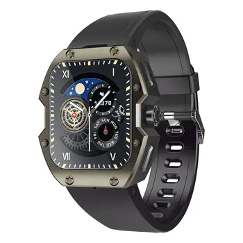 Мужские часы, 1,91-дюймовые IPS 5ATM Водонепроницаемые мужские часы Smartwatch, BT5.3 Пульсометр Артериального давления SpO2 Монитор Фитнес-Трекер