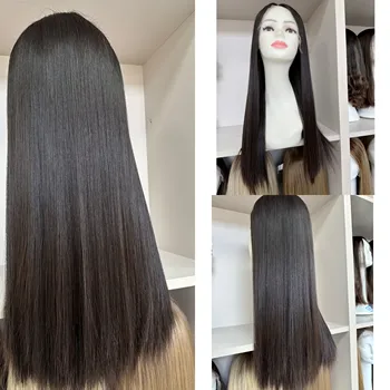 Европейский кружевной топ из натуральных волос натурального цвета Tsingtaowigs Прямой кошерный парик для женщин Бесплатная доставка