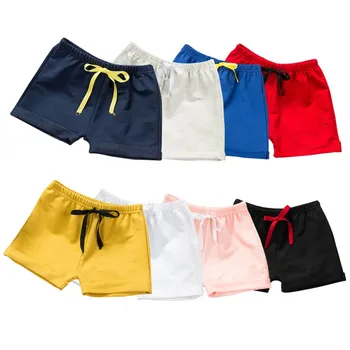 DHL 50 шт. Летние Детские хлопчатобумажные шорты, трусики для малышей, детские пляжные короткие спортивные штаны